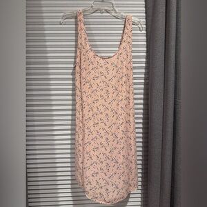 Floral Pink Sleeveless Dress